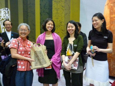 Sef presenting our Museum Society catalogue