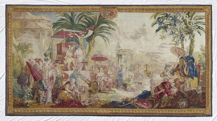 La Foire (The Fair), "Royal Beauvais Manufactory, after François Boucher (1703-1770)", 1758 - 1760, Wool and silk tapestry, 370 x 498 cm